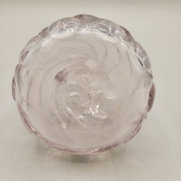 Antique George Duncan Beaded Swirl and Lens Sun Purple Glass Cruet 1880s - Picture 6 of 8